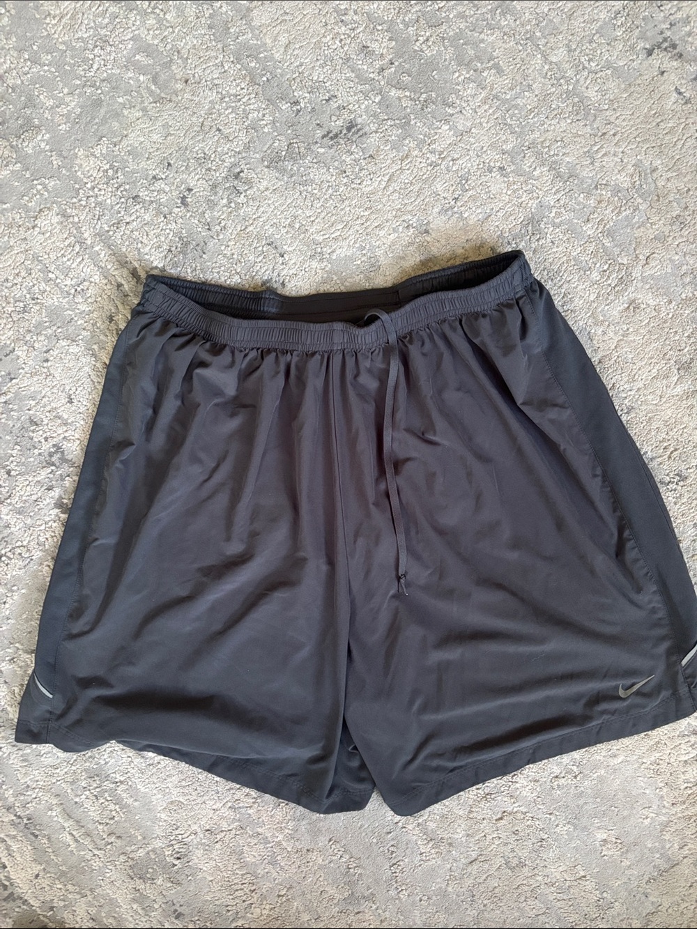 Men's Black Athletic running Performance Shorts
